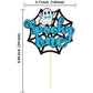 Gyufise 1Pc The Spooky One Cake Topper Blue Glitter The Spooky One Halloween Cake Picks 1St Birthday Cake Decorations For Hallow