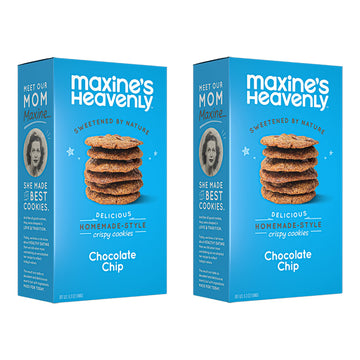 Maxine'S Heavenly Crispy Chocolate Chip Cookies | Low Carb, Low Sugar, Vegan Snacks, Plant Based Snack, Kosher, Gluten Free Snac