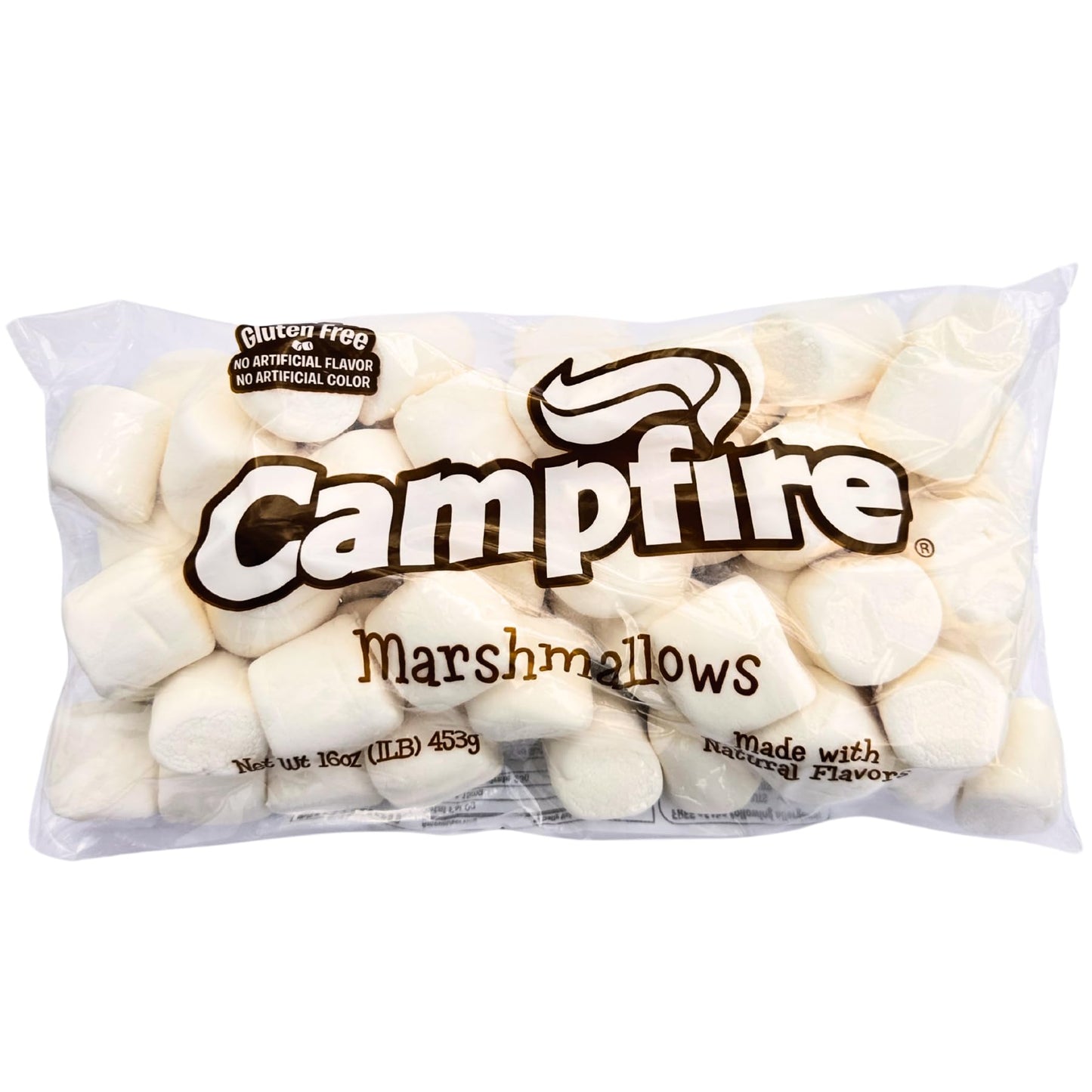 FireStix Large White Marshmallows – Natural Vanilla Flavor – 1 lb – Perfect for SMores, Baking & Hot Chocolate