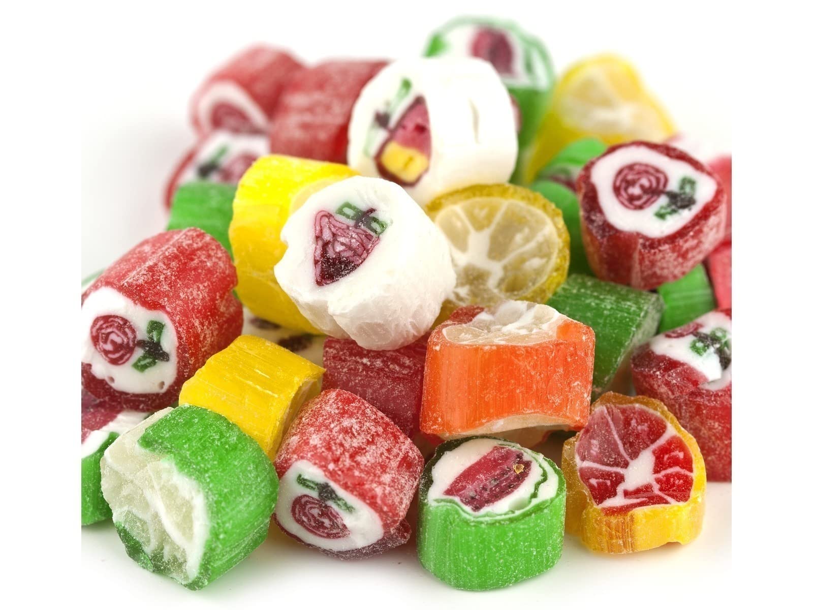 PRIMROSE Cut Rock Hard Christmas Candy - 5 Pound Pack, Multicolor