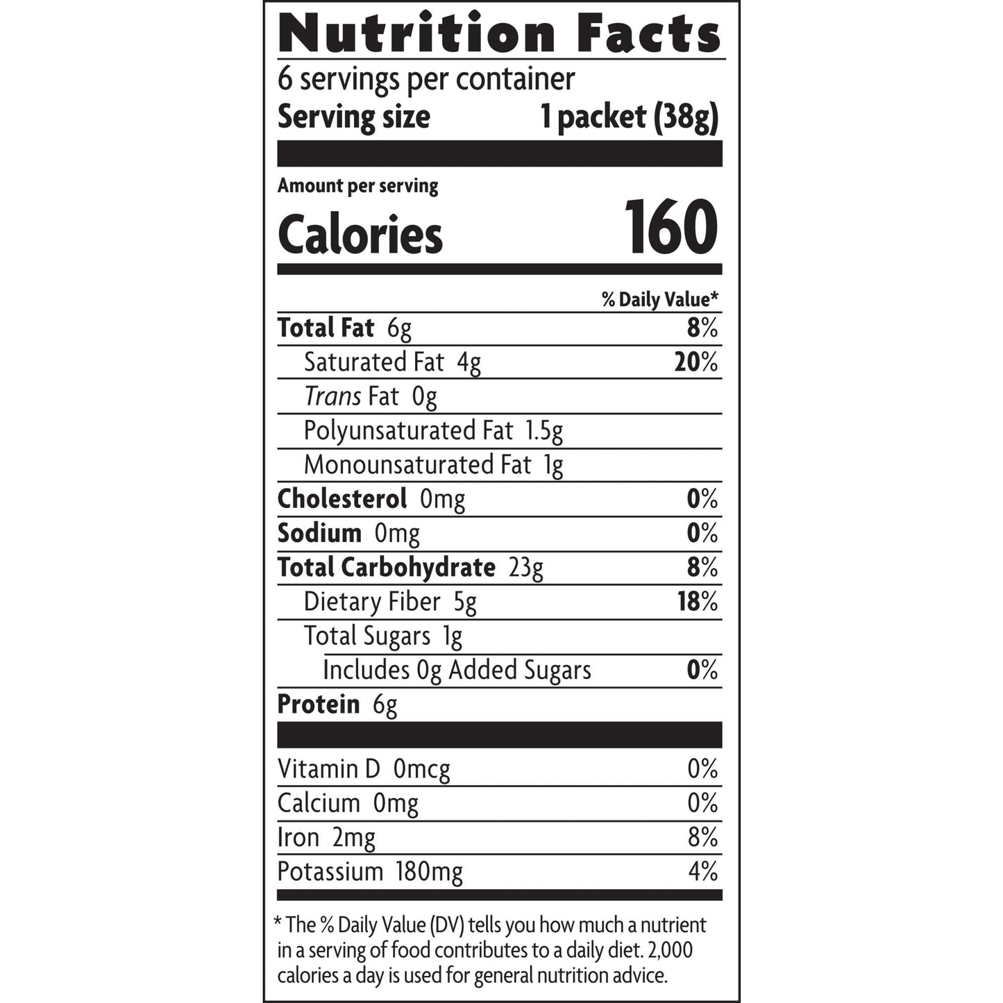 Qia Superfood Organic Gluten Free Creamy Coconut Instant Oatmeal, 6 Packets, Non-Gmo, 35G Whole Grains, 6G Plant Based Protein,