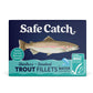 Safe Catch Smoked Rainbow Trout Fillets, Skinless & Boneless Canned Fish, Mercury Tested, 4 oz (Pack of 6)