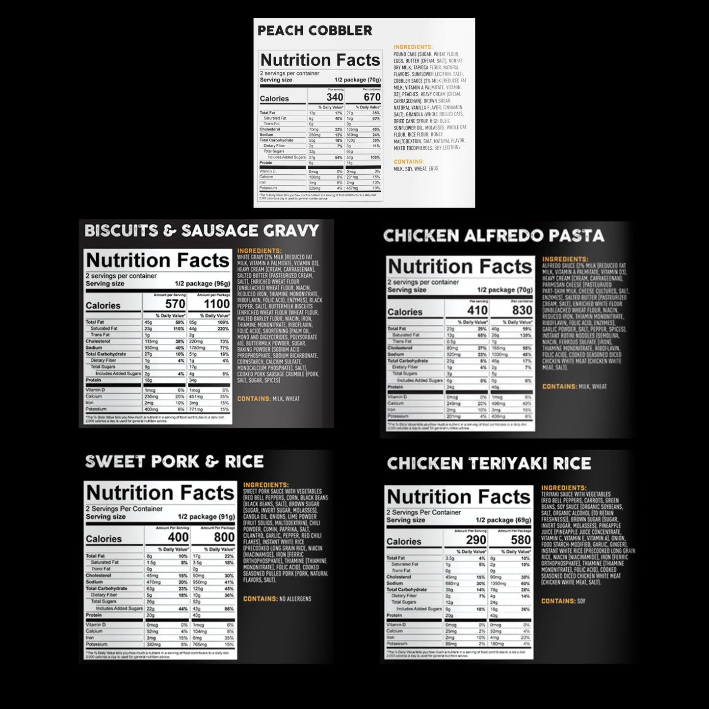 Peak Refuel Bulk Meal Packs | 100% Real Meat | Enhanced Freeze-Dried Meals For Backpacking, Camping & Survival | Mre Emergency Food (Outdoor Meal Box)