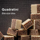 Loacker Quadratini Cappuccino Wafer Cookies - 30% Less Sugar, Non-GMO - 7.76 Ounce Pack of 6