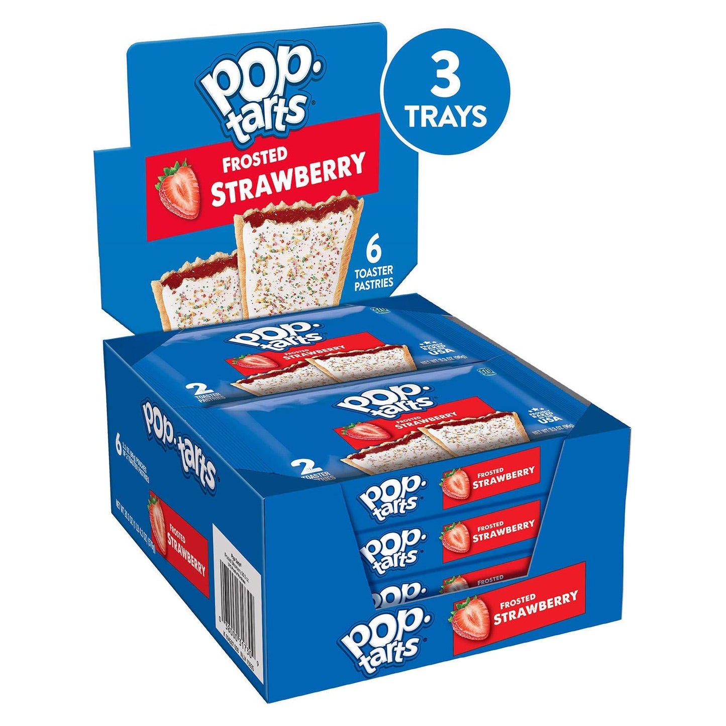 Pop-Tarts Frosted Strawberry, 36 Count (60.9 oz) - Delicious Breakfast Pastries by Kellogg's