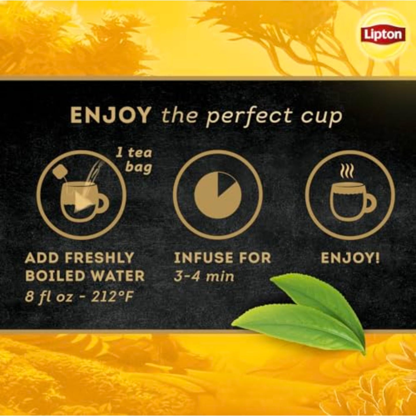 Lipton Black Tea English Breakfast, Pyramid Tea Bags, Flavored Teabags For A Refreshing Cup Of Tea, 80 Total Tea Bags (20Ct - Pa