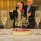 Just Married 60 Years Ago Cake Topper, 60Th Anniversary Cake Decor, 60 Years & Loved, Happy 60Th Wedding Anniversary Party Decor