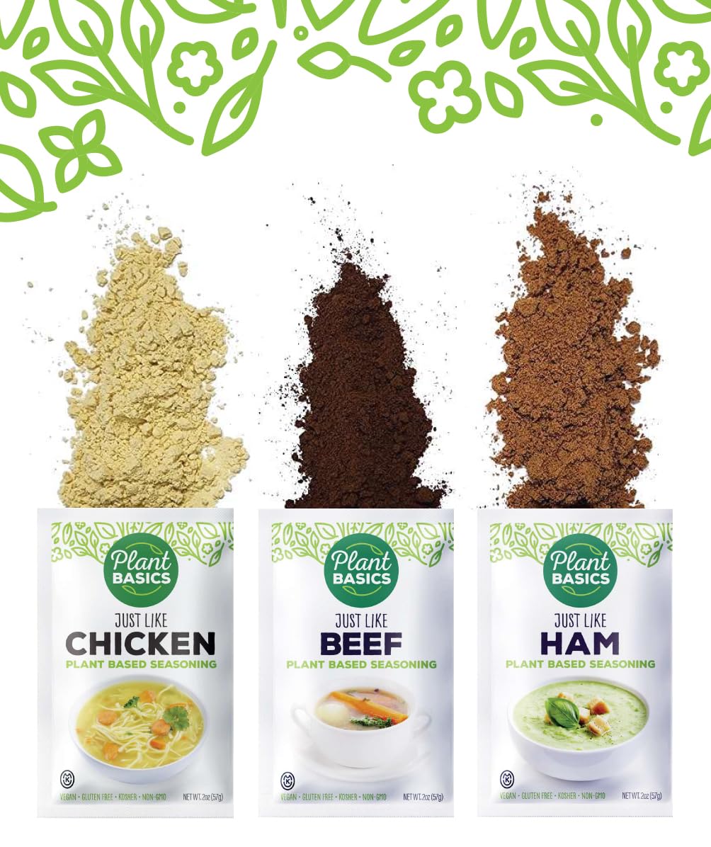 Plant Basics - Plant Based Seasoning, Just Like Ham, 2 Ounce, Vegan, Gluten Free, Kosher, Non-Gmo