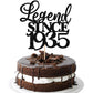 Rsstarxi Cake Topper - Glitter 90th Birthday Decoration - Black - Model XM310-black 1933