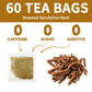 Lynginya Dandelion Root Tea - Premium Roasted Herbal Tea, 60 Tea Bags, Caffeine-Free, No Sugar