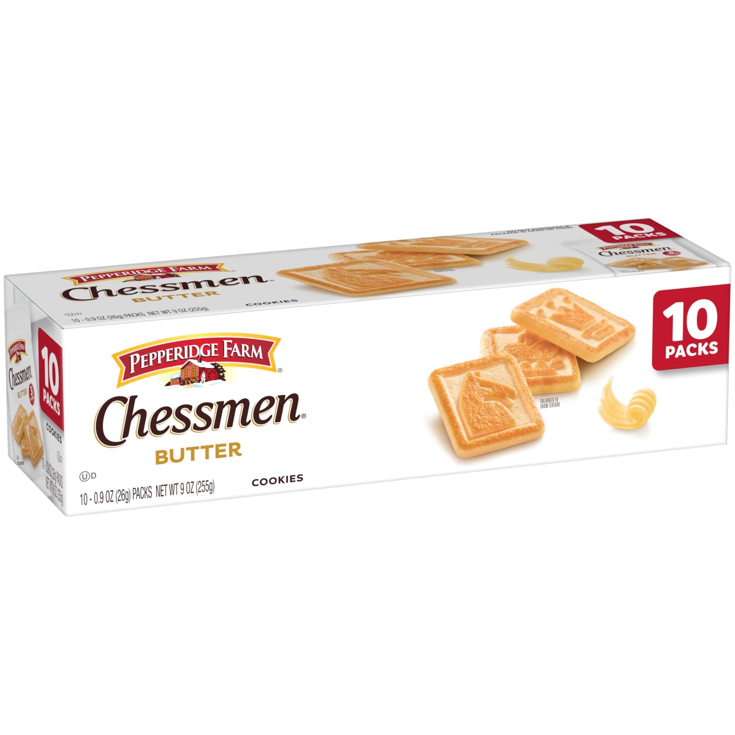 Pepperidge Farm Chessmen Butter Holiday Cookies, 10 Single-Serve Packs