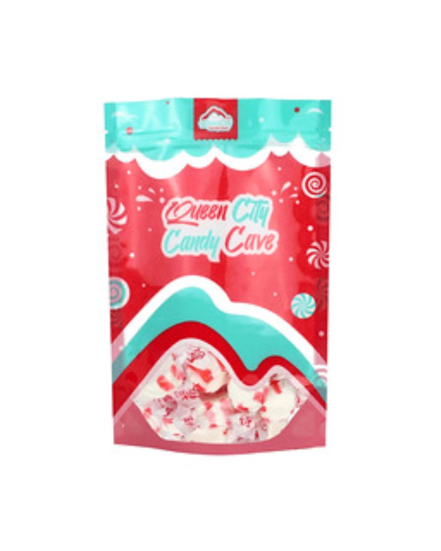 Peppermint Flavored Salt Water Taffy Individually Wrapped- Old Fashioned Saltwater Taffy Bulk, By Queen City Candy Cave (2.5 Pou