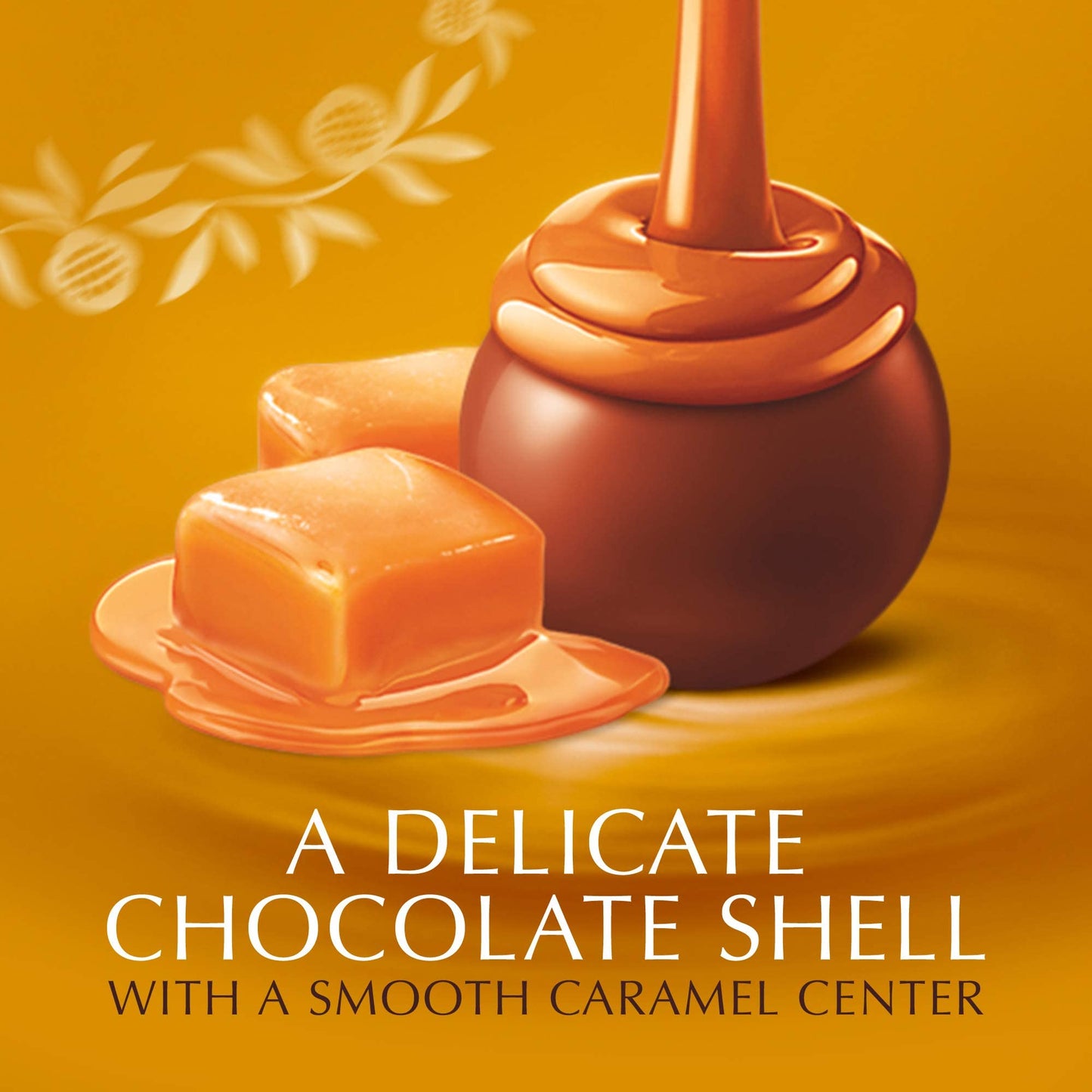 Lindt Lindor Caramel Milk Chocolate Truffles, Kosher, 5.1 Ounce
