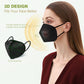 Wecolor Kn95 Face Masks 50 Pack 5-Ply Breathable Safety Respirator Cup Dust Disposable Kn95 Mask Black