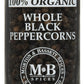 Morton & Bassett Organic Whole Black Peppercorns, 2 Ounce (Pack of 3)