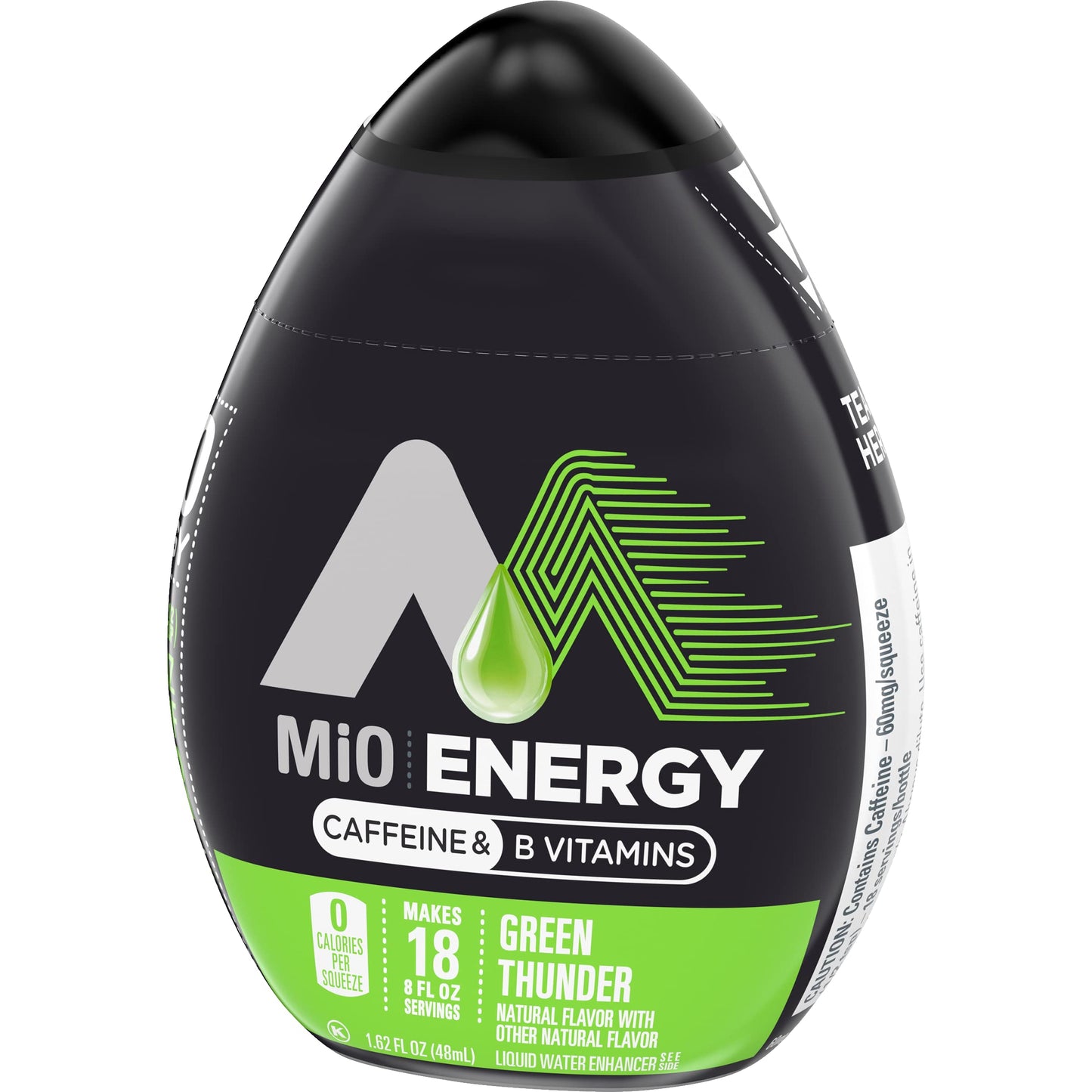 Mio Energy Liquid Water Enhancer, Green Thunder, 1.62 Fl Oz, Pack of 2