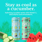 CUCU Cucumber Water + Watermelon Water - Natural Hydration from Cucumbers with Vitamin C, Electrolytes & Antioxidants - No Sugar