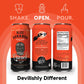 Blue Durango Iced Tea - Charmed Voodoo - Hibiscus Tea, Rose Hip, Orange Peel, & Lemongrass - Low Sugar, Non-GMO, No Artificial S