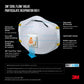 3M N95 Respirator 9511, Cool Flow Valve, 2 Pack, Niosh-Approved, Advanced Filter Media For Easy Breathing, Comfortable For Long Periods Of Wear, Helps Filter Pollen, Mold Spores & Dust (8511Pa1-2A-Ps)