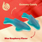 Blue Sharks Gummy Candy, Classic Blue Raspberry Flavor, 2-Pound Bag