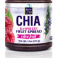 World of Chia Raspberry Extra Fruit Spread - All-Natural Super Food Chia Fruit Preserve, Gluten Free, Vegan, Low Sugar, Omega 3,
