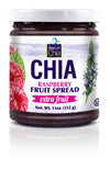 World of Chia Raspberry Extra Fruit Spread - All-Natural Super Food Chia Fruit Preserve, Gluten Free, Vegan, Low Sugar, Omega 3,