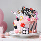 Beeveer 42 PCS Makeup Cake Topper Decorations Cosmetics Theme Bridal Cake Topper Party Lipstick Perfume Picks for Bridal Shower