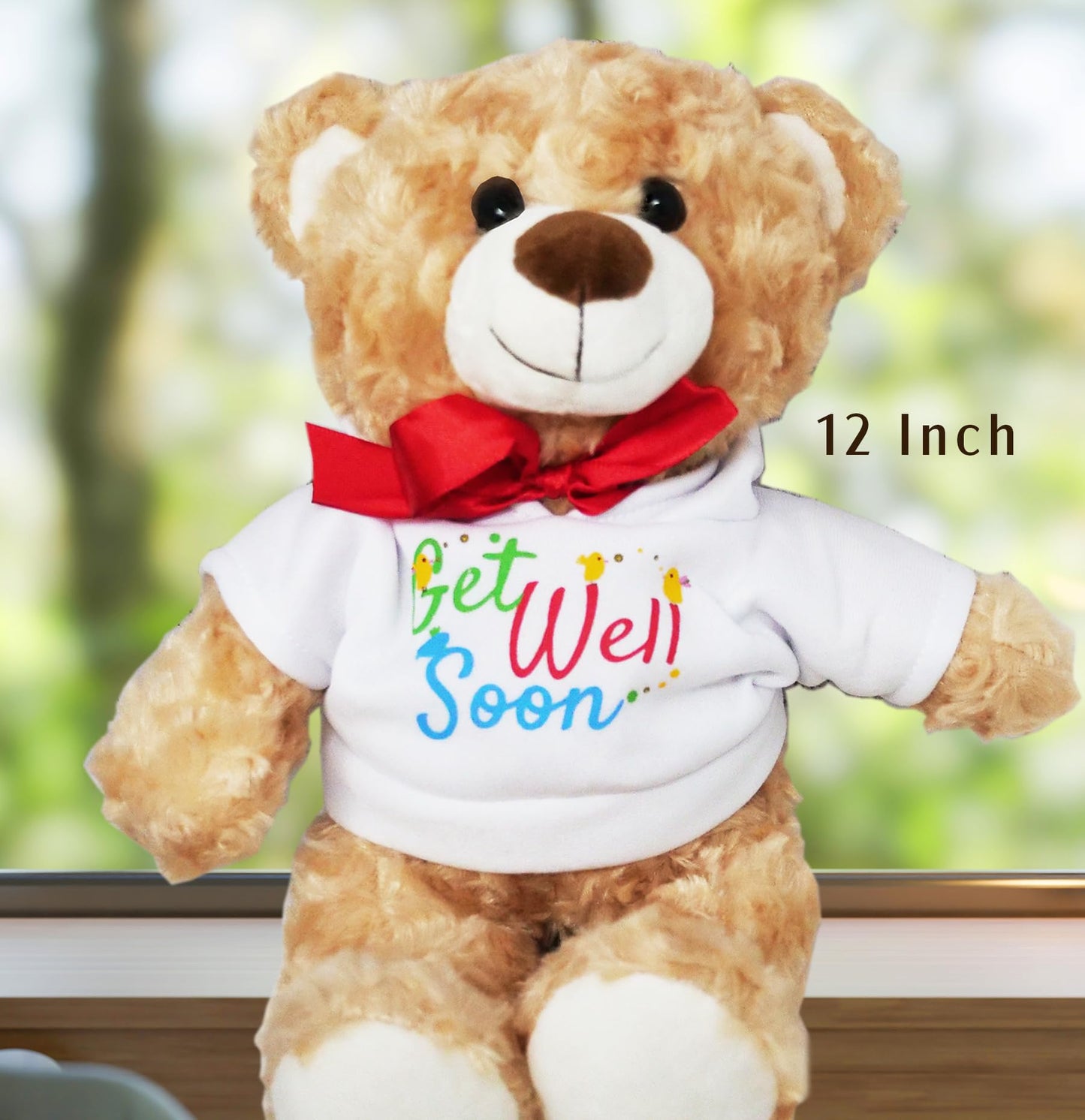 Beyond The Box Get Well Gift Basket with Teddy Bear, Balloon, Candy & Snacks - Medium Care Package for Kids