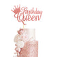 Arthsdite Queen Birthday Cake Topper Happy Birthday Cake Bunting Decor, Birthday Cake Picks Party Decoration Supplies For Lady G