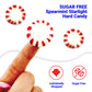 Fusion Sweets Sugar Free Peppermint Starlight Candy - 1 lb Bulk Bag - Individually Wrapped - Red and White - Keto Friendly