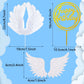 Chunful 51 Pieces Angel Cake Topper White Angel Cupcake Toppers Baby Angel Cake Topper Wafer Cupcake Toppers Cake Decoration For