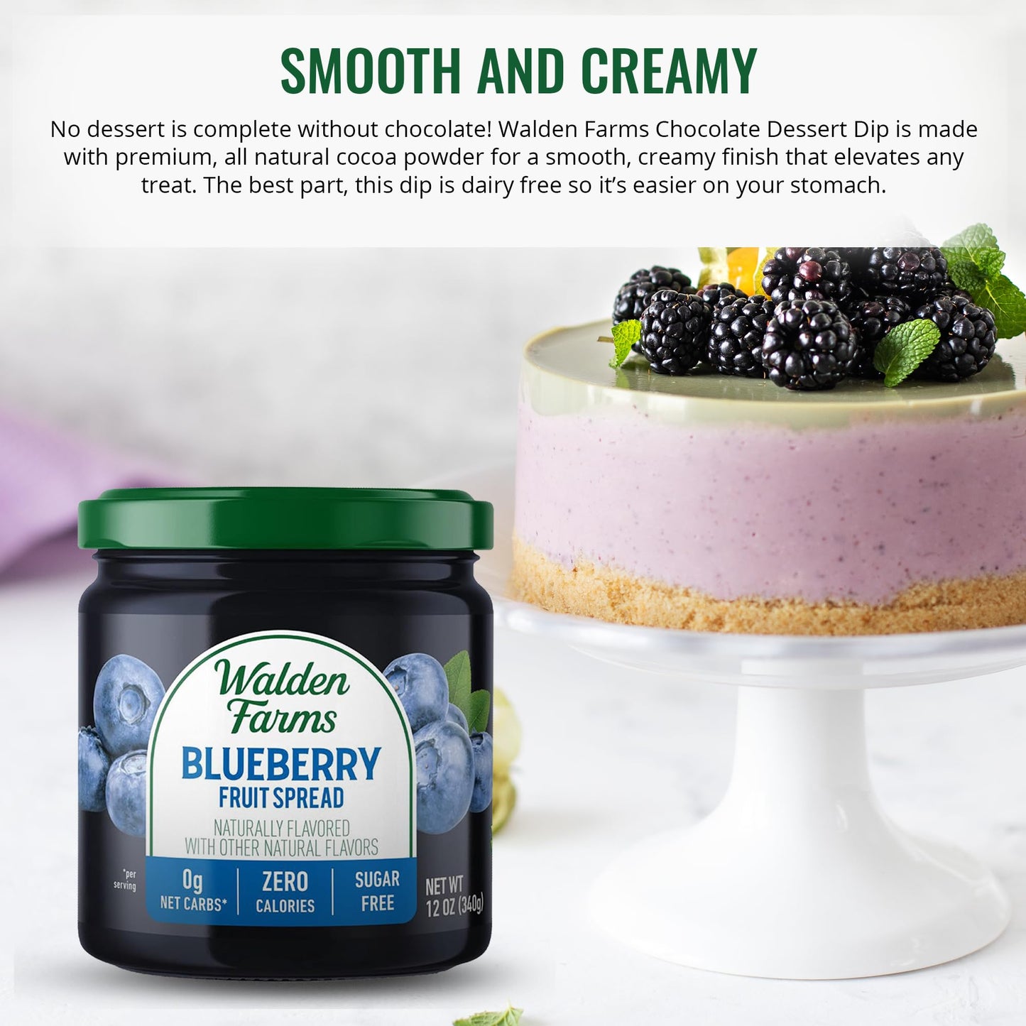Walden Farms Spreads (12 Fl Oz (Pack Of 3), Blueberry Fruit)