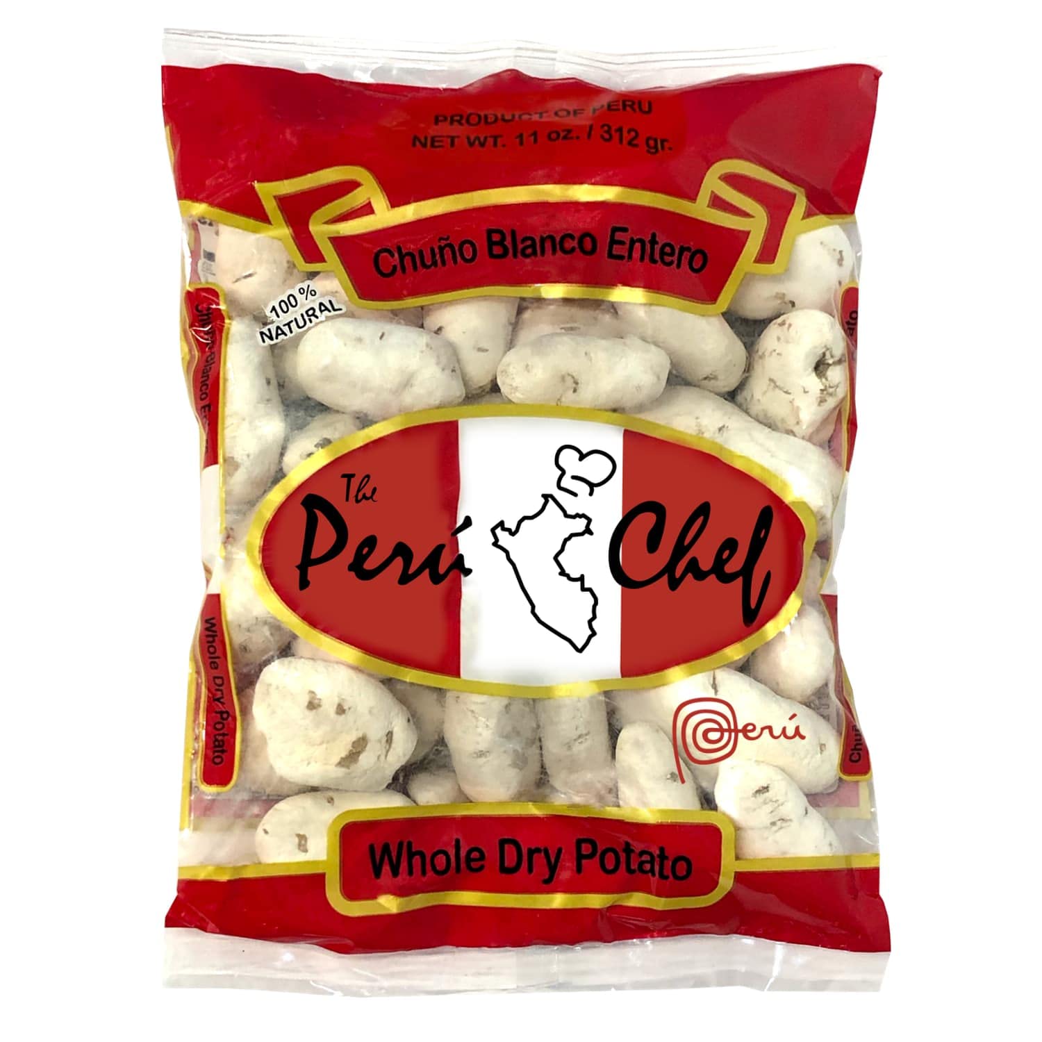 PeruChef Chuo Blanco Entero Peruano | White Whole Dry Potatoes 11 oz