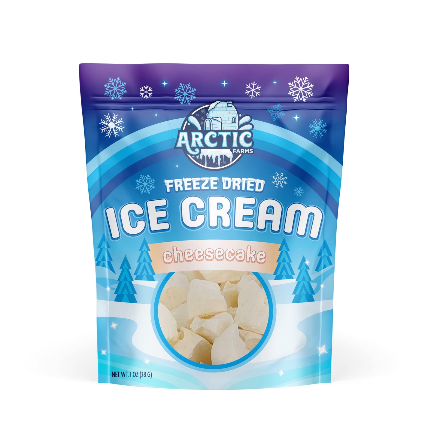 Arctic Farms Freeze Dried Ice Cream Variety Pack of 4 - Unique Treat That Does Not Melt