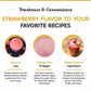 Fanale Strawberry Bubble Tea Flavoring Powder | 2.2 Pounds (Pack of 20) | Ideal for Baking, Smoothies, Desserts, and Drinks