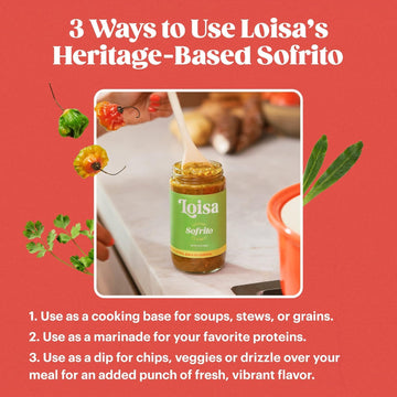 Loisa Sofrito Cooking Sauce Sampler Pack - Classic, Rojo, Recaito - Non-GMO, Vegan - 12 ounces