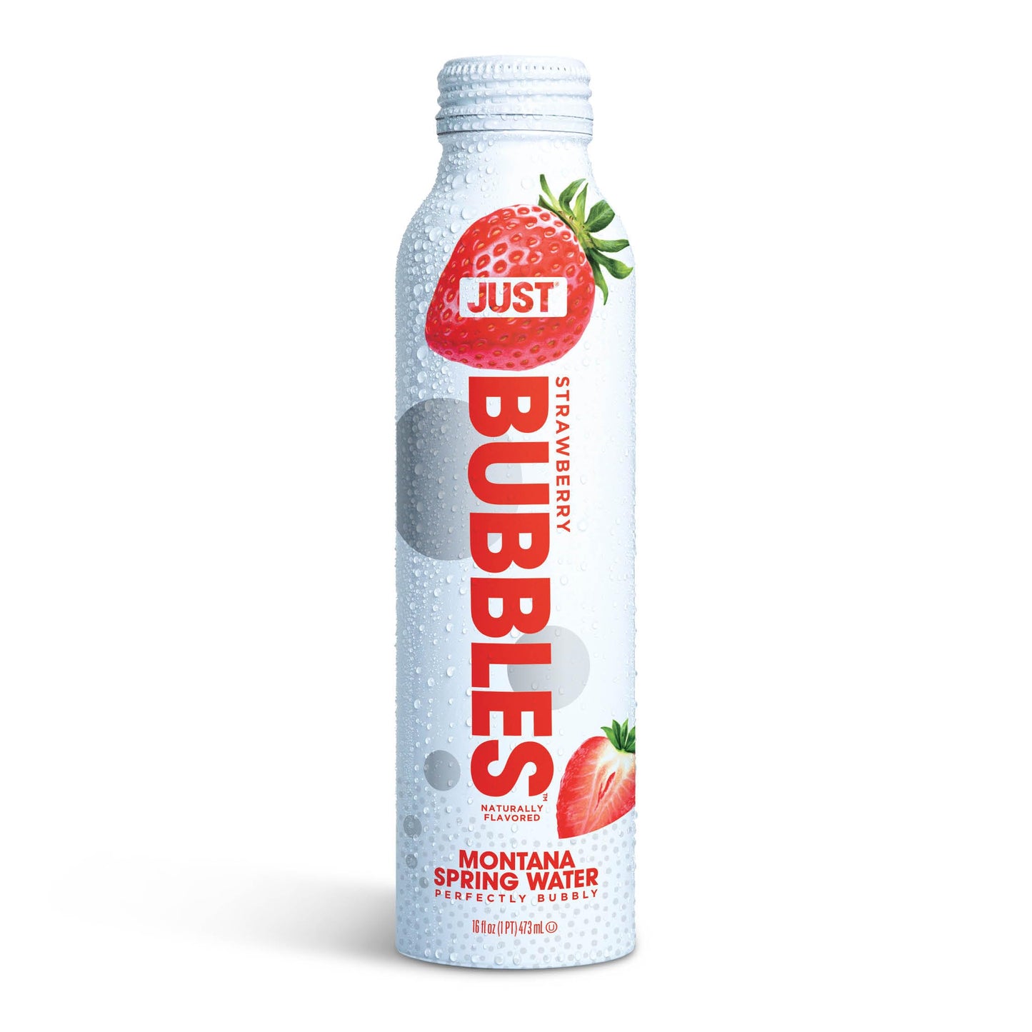 JUST Water Sparkling Spring Water - 100% Mountain-Sourced, Naturally Occurring Minerals, 16 Fl Oz (Pack of 12)