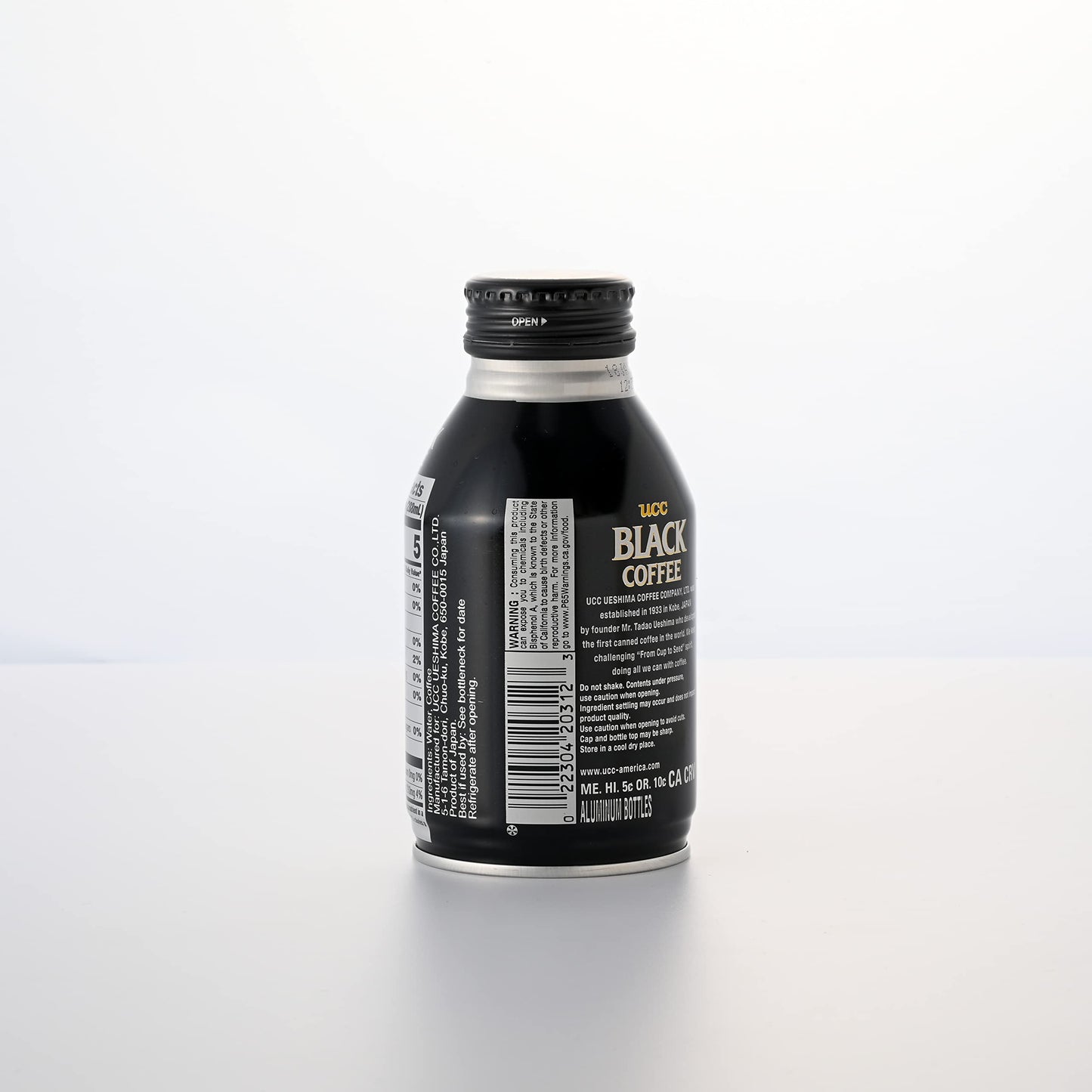 UCC Ready to Drink Black Coffee, All Natural, Unsweetened, 9.74 FL OZ, Pack of 24