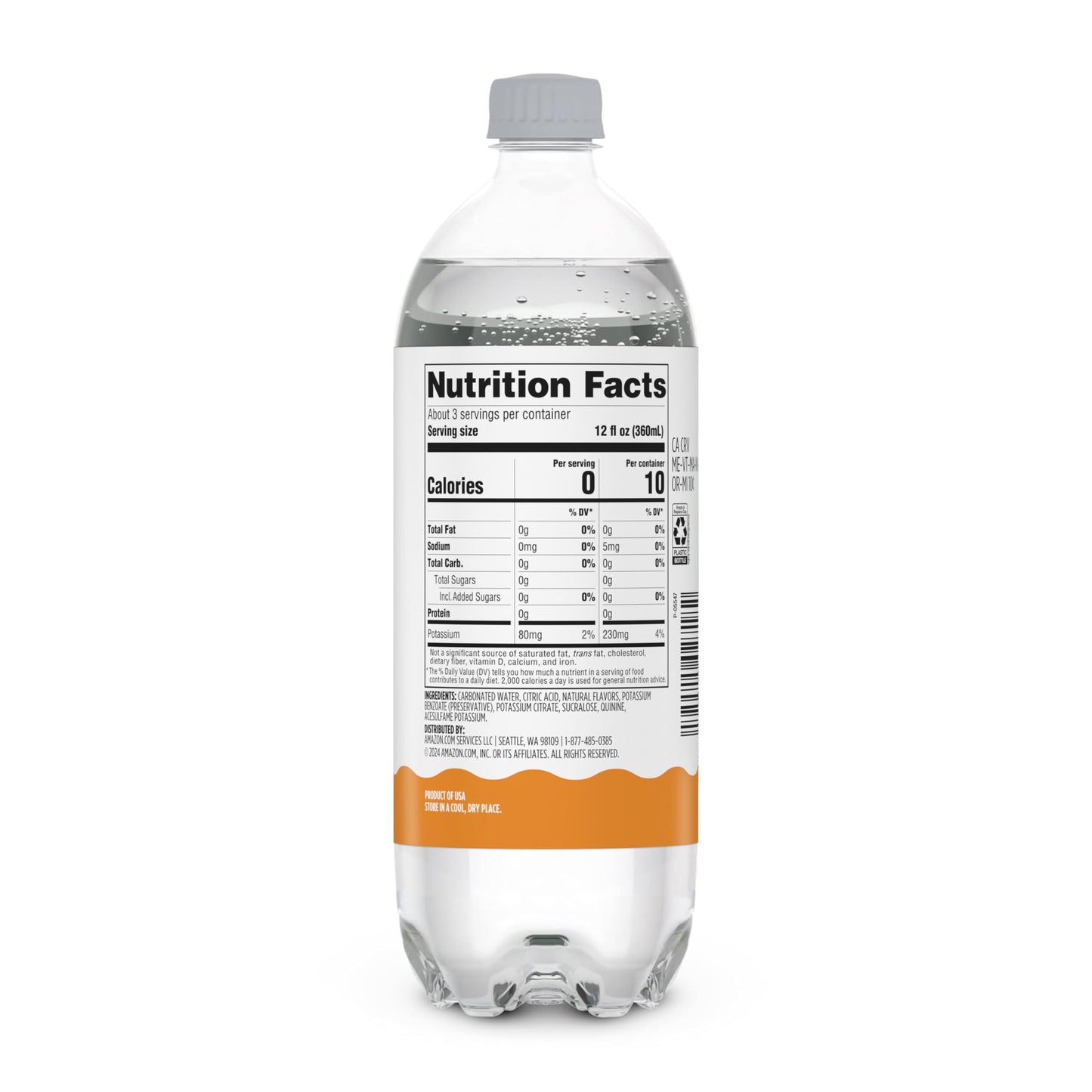 large online retailer Grocery Zero Sugar Tonic Water, 33.8 Fl Oz, Clear, Pack of 1
