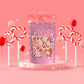 Fruidles Valentines Lollipop Party Mix, Hearts & Lips, Mixed Fruit Flavor, 0.5 Pound Assortment