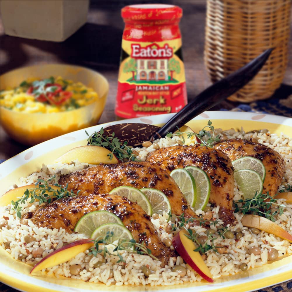 Eaton'S Authentic Jamaican Jerk Seasoning - Easy To Use, Spicy, And Flavorful Caribbean Jerk Seasoning, Perfect As Meat Or Bbq R
