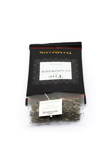 Dammann Freres Satchets  Gunpowder Green Tea Bags  enhanced Gourmet French Tea  Individually Wrapped  24 Count (Single Pack)