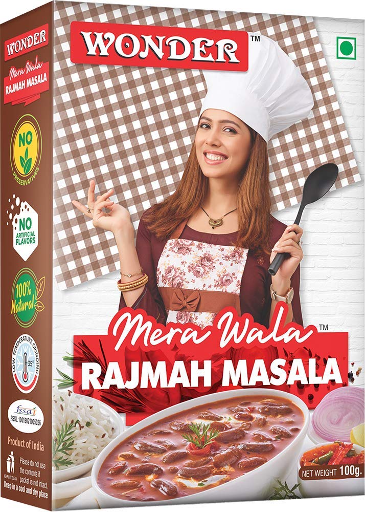 Wonder Mera Wala Rajmah/Rajma Masala,(100G) / Blended Spices/For Delicious & Flavourful Cooking/No Artificial Flavour Added