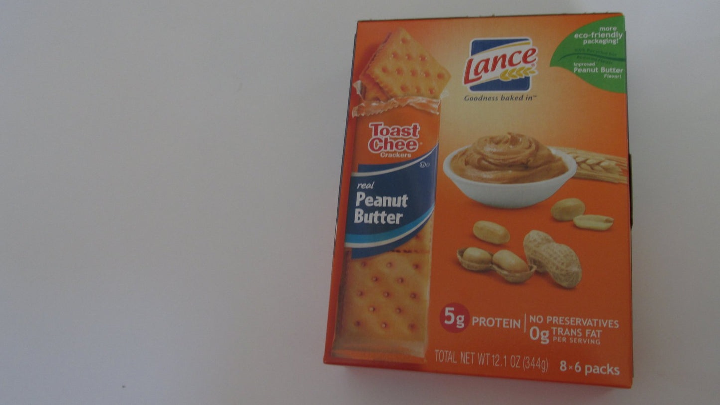 Lance Toast Chee Crackers Peanut Butter - 8 Ct