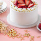 Twisweet Gold Pearl Sprinkles for Cake Decorating, Edible Sugar Pearls for Baking, Mix Size, Cake Topper Cupcake Cookie Ice Crea