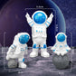 24 Pcs Astronaut Space Cake Toppers Outer Space Cake Toppers Decoration Astronaut Figurines Planet Rocket Satellite Pearl Balls
