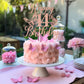 Rose Gold Glitter Happy 14Th Birthday Cake Topper, Butterfly Happy 14Th Birthday/Cheers To 14 Years, Butterfly Themed 14Th Birth