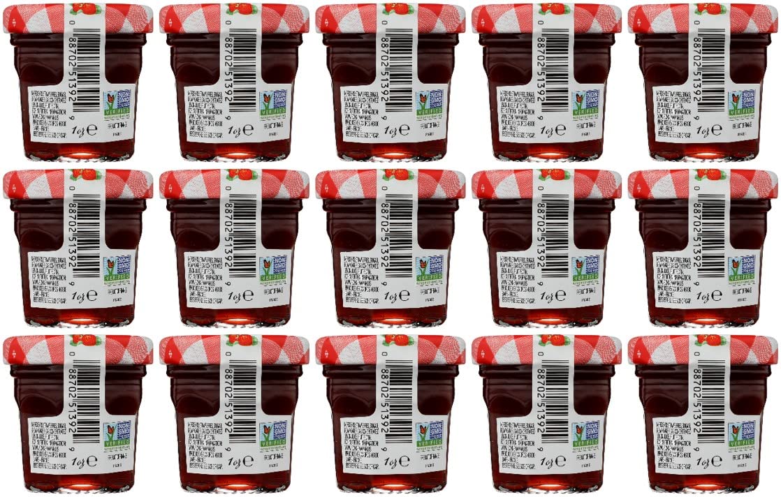 Bonne Maman Strawberry Preserves, 1 Ounce Jars, Pack of 15