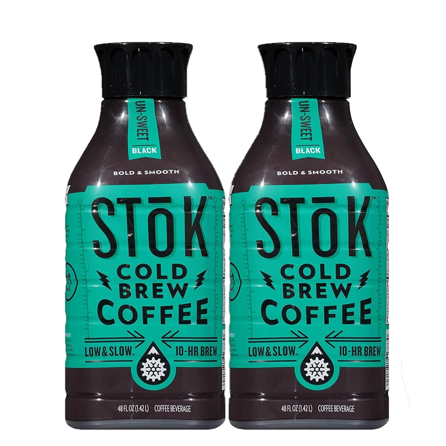 Azeko SToK Cold Brew Coffee Unsweetened 48 Oz (2 Pack)