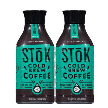 Azeko SToK Cold Brew Coffee Unsweetened 48 Oz (2 Pack)